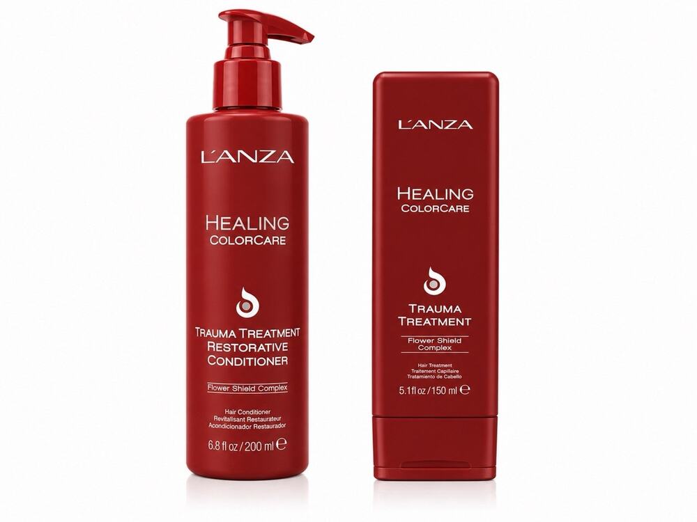 L’ANZA Healing ColorCare Trauma Treatment Duo 6.8 & 5.1 fl oz Hair Repair Set